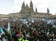 Mass demonstration in Santiago de Compostela on the anniversary of the Prestige disaster in 