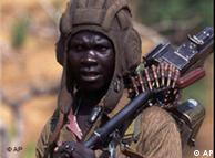 A soldier from the Sudan People's Liberation Army (SPLA) 