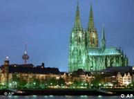 Catedral de Colônia à noite