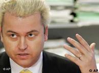 Right-wing parliament member Geert Wilders