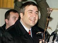 Тбилиси, 4 января 2004 года. 36-летний Саакашвили - лидер грузинской оппозиции