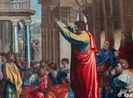 Το κήρυγμα του Απ. Παύλου στην Αθήνα, γκομπελέν με βάση σχέδιο του Ραφαήλ