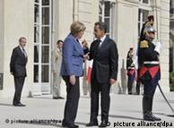 Nicolas Sarkozy and Angela Merkel in Paris