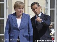 Angela Merkel y Nicolas Sarkozy en París