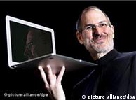 In this Jan. 9, 2007 file photo, Apple CEO Steve Jobs unveils the new AppleTV and iPhone during his keynote address at MacWorld Conference & Expo in San Francisco