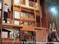 A capela do mosteiro de Vinhedo foi reformada para receber o instrumento de 5 metros de altura