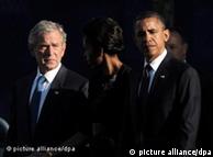 Μπάρακ Ομπάμα και Τζορτζ Μπους στην τελετή μνήμης 