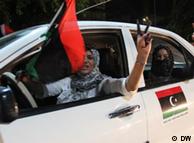 ليبيات يحتفلن بانتصار الثورة 