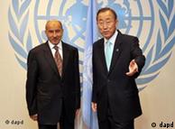 بان کی مون دبیرکل سازمان ملل و مصطفی عبدالجلیل، شورای ملی انتقالی لیبی