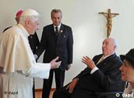 El Papa y el ex canciller alemán Helmut Kohl.