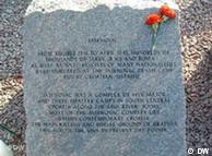 Spomen ploča ubijenim u logoru u Jasenovcu