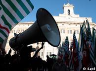 Demonstrators of the Italian Labor Unions in Italy this month