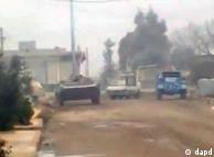 شهر حمص در محاصره  تانک‌ها