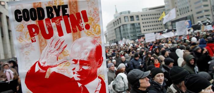 Protestos pelo fim da era Putin reúnem milhares de pessoas na Rússia