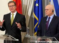 German Foreign Minister Guido Westerwelle, Greek Foreign Minister Stavros Dimas 