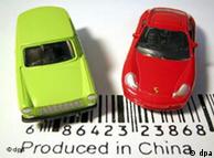 中国制造的玩具汽车模型