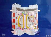 Схема 
термоядерного экспериментального реактора ITER, вот уже много лет 
возводимого во Франции