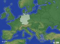نقشه - آلمان در میانه‌ی اروپا