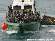 The Spanish Coast Guard rescuing fleeing Africans at sea 