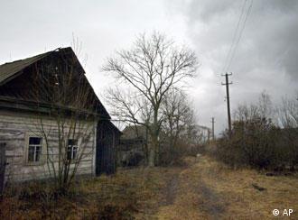 Заброшенный дом в чернобыльской зоне