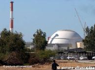 The Boushehr nuclear plant in Iran