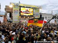 Fans had no trouble getting in to the spirit of the party in Berlin on Wednesday