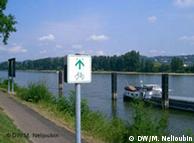 Ποδηλατόδρομος παράλληλα στον ποταμό Ρήνο