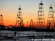 Oil rigs in Azerbaijan