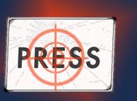 The word press used as a target practise