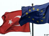 The Turkish and EU flags side by side