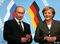 An up-and-down political relationship: Merkel with  Russian President Vladimir Putin 