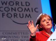 Angela Merkel at the World Economic Forum in Davos 