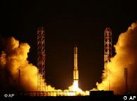 Launch at Baikonur, Kazakhstan