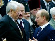 Yeltsin named Putin as his heir to the Russian presidency