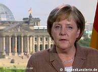 Angela Merkel en su vodcast sobre el G8