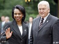 Condoleezza Rice and Frank-Walter Steinmeier