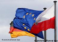 German-EU-Polish flags