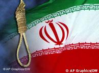 Iran Hinrichtung Symbolbild Flagge und Galgen