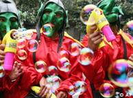 Grupo en el  carnaval de Bogotá.