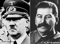 montage of hitler's and stalin's headshots