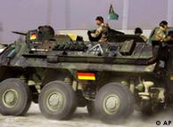 A Bundeswehr tank in Kabul