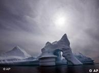 An iceberg melts off Ammassalik Island in Eastern Greenland  