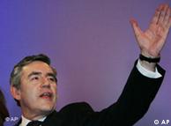El primer ministro de Gran Bretaña, Gordon Brown, y líder del Partido laborista.
