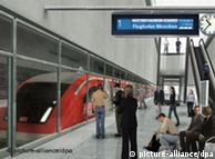 Una imagen virtual de cómo se verá la llegada del Transrapid a la estación ferroviaria de Múnich.