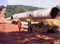 The French company Total came under pressure for the controversial gas pipeline from Myanmar to Thailand, 1996. 