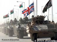 British tanks in Basra