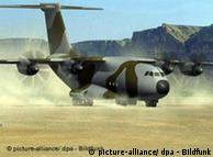 A400M landing in desert