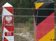 German and Police border posts