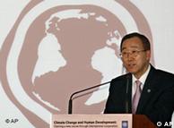 El Secretario General de Naciones Unidas, Ban Ki Moon en la Conferencia
