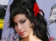 Portrait of singer Amy Winehouse